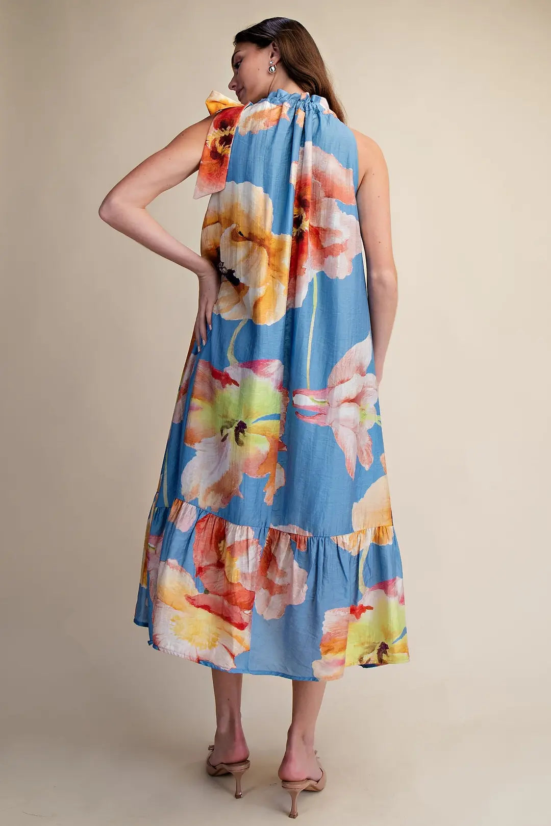 Laney Blake Floral Midi Dress