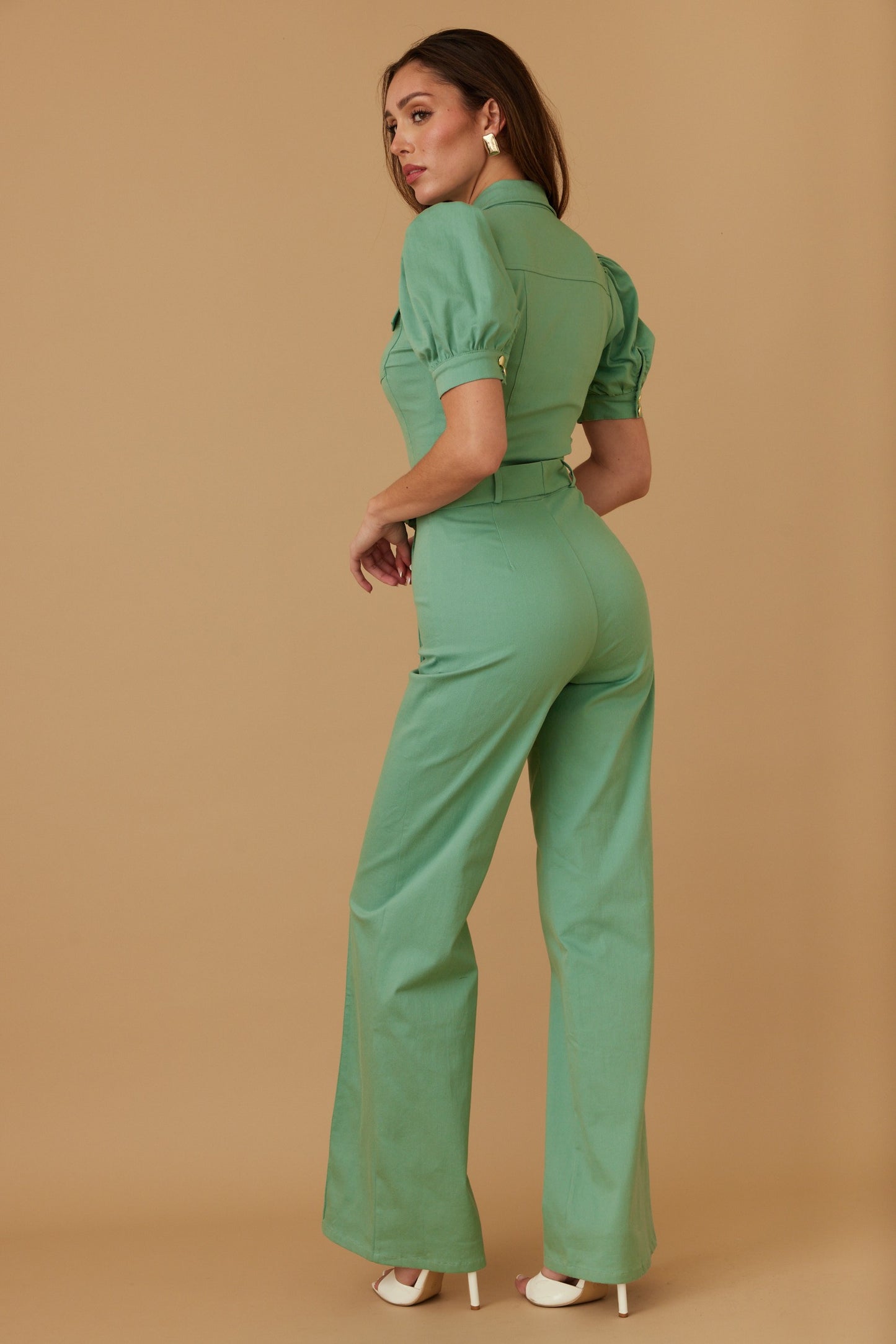 Manon Puff Sleeve Jumpsuit