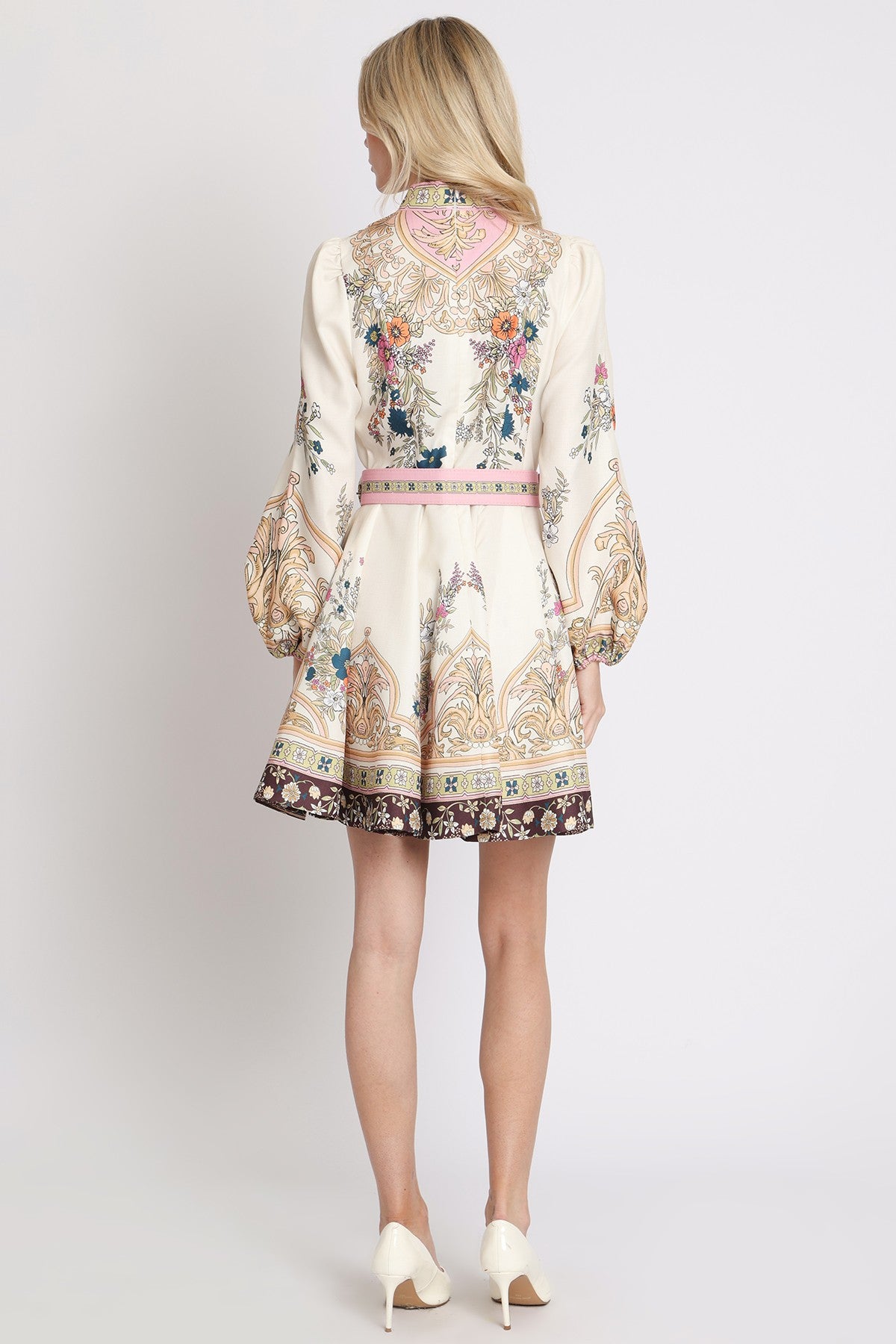 Mon Cherie Belted Mini Dress