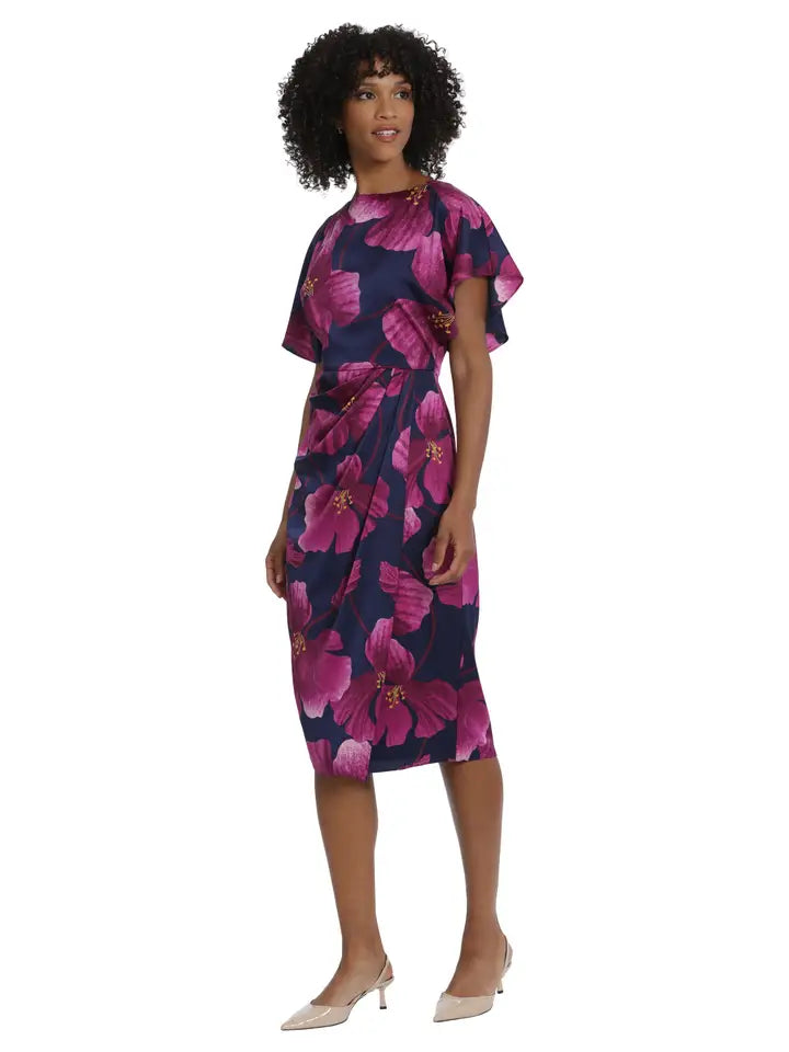 Violette Boatneck Midi Dress