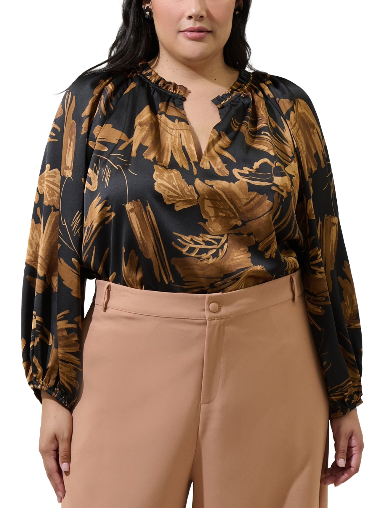 Midnight Tropics Top - Plus