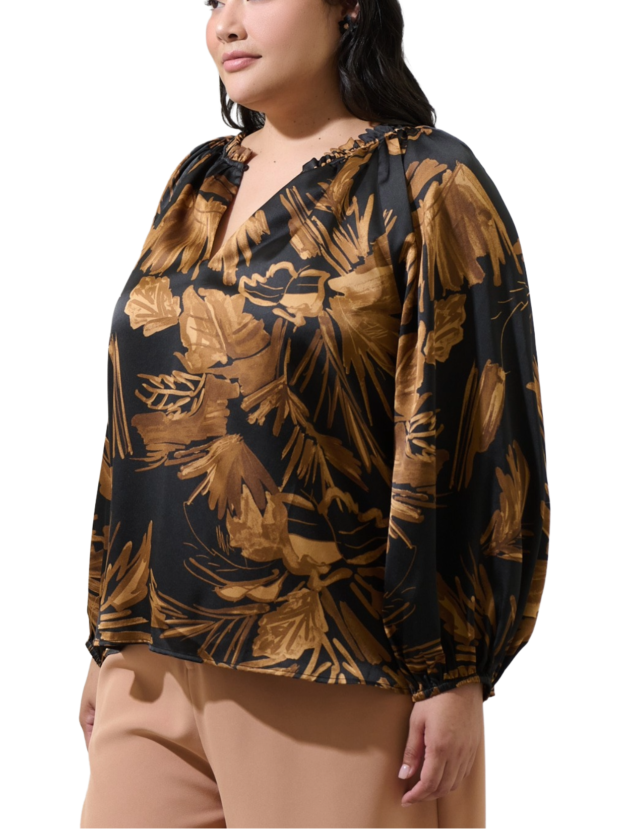 Midnight Tropics Top - Plus