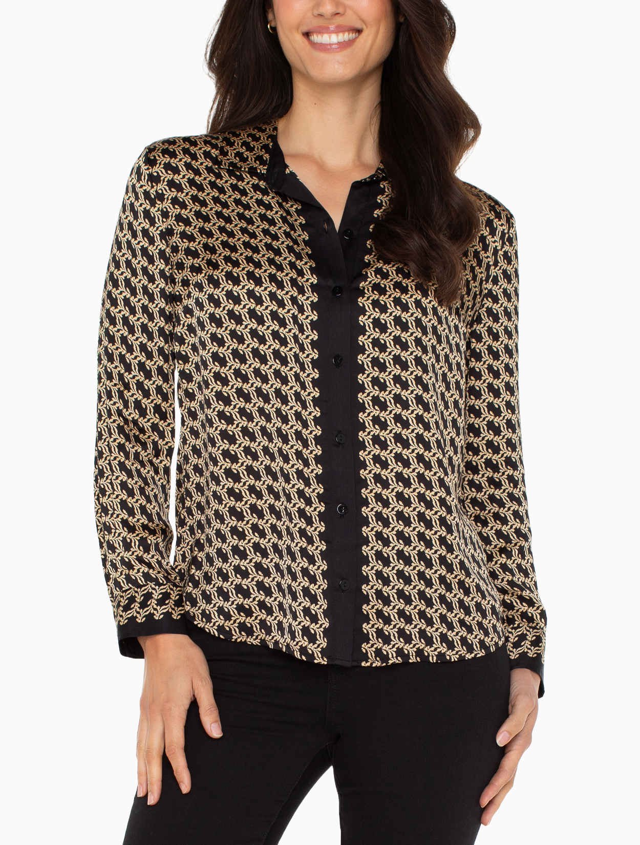 So Saints Button Front Top