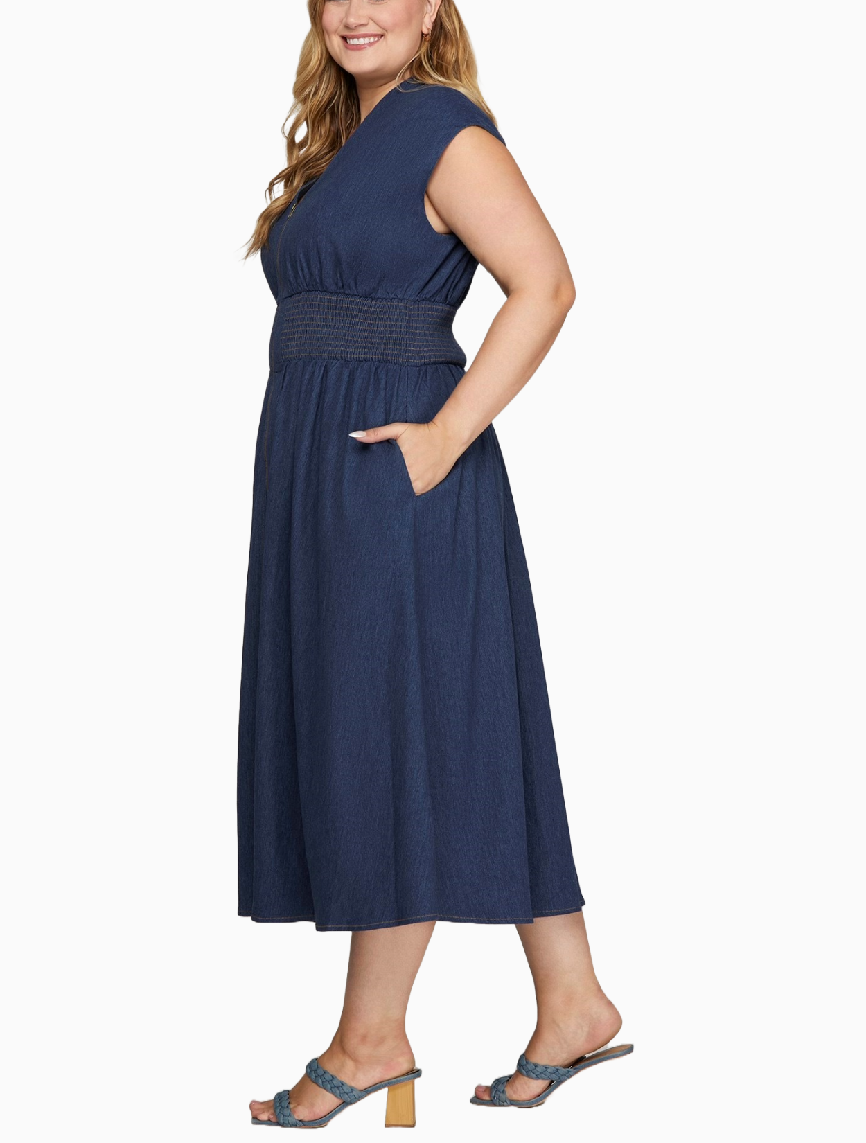 Reverie Denim Dress - Plus