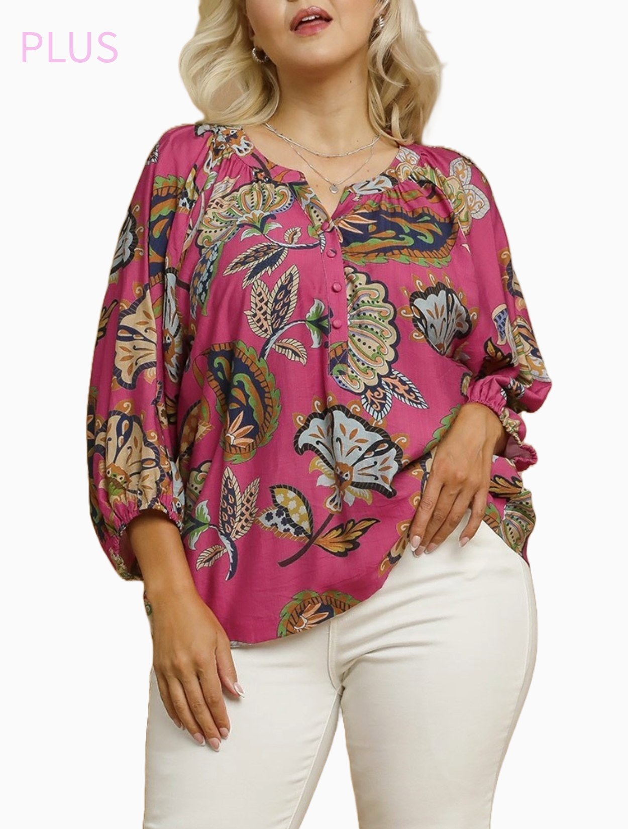 Isaline Floral Top - Plus