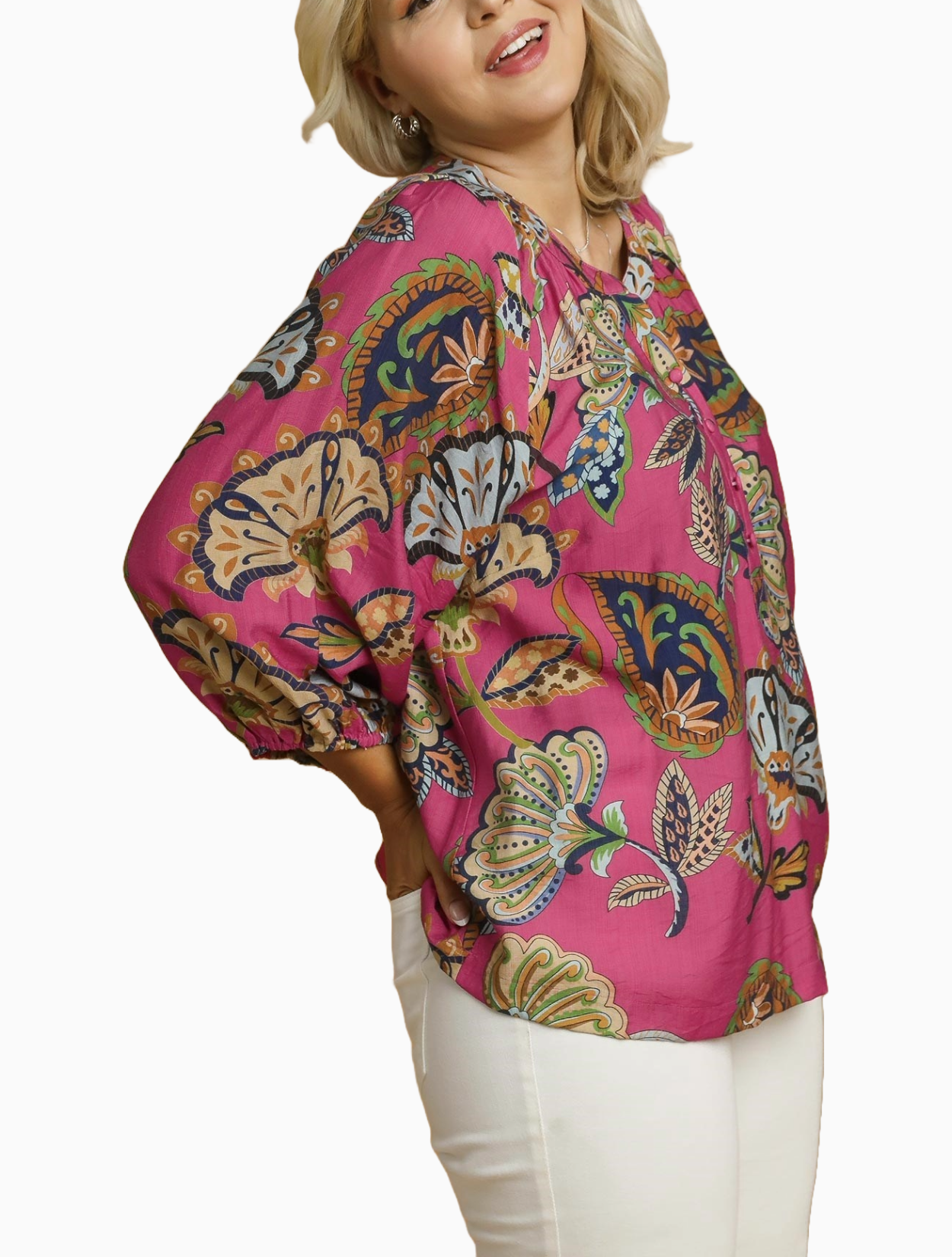 Isaline Floral Top - Plus