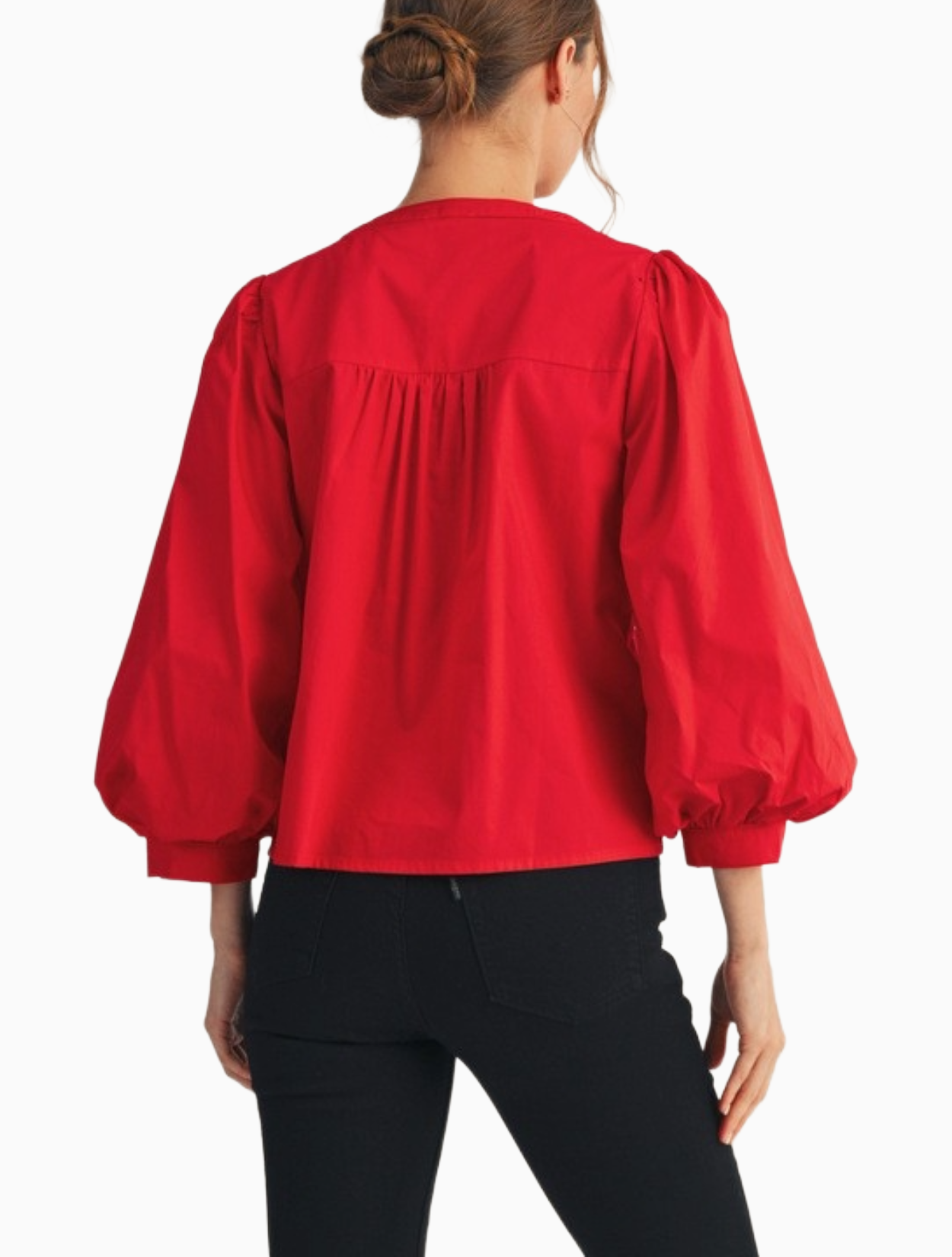 Poppy Peplum Top