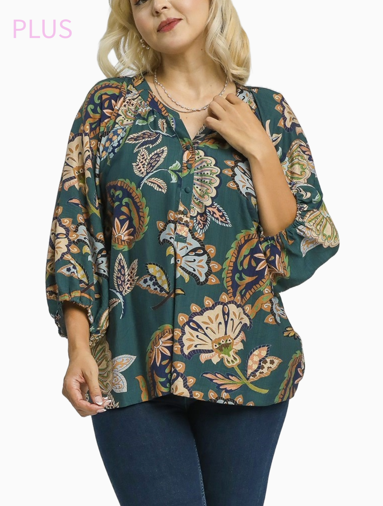 Isaline Floral Top - Plus