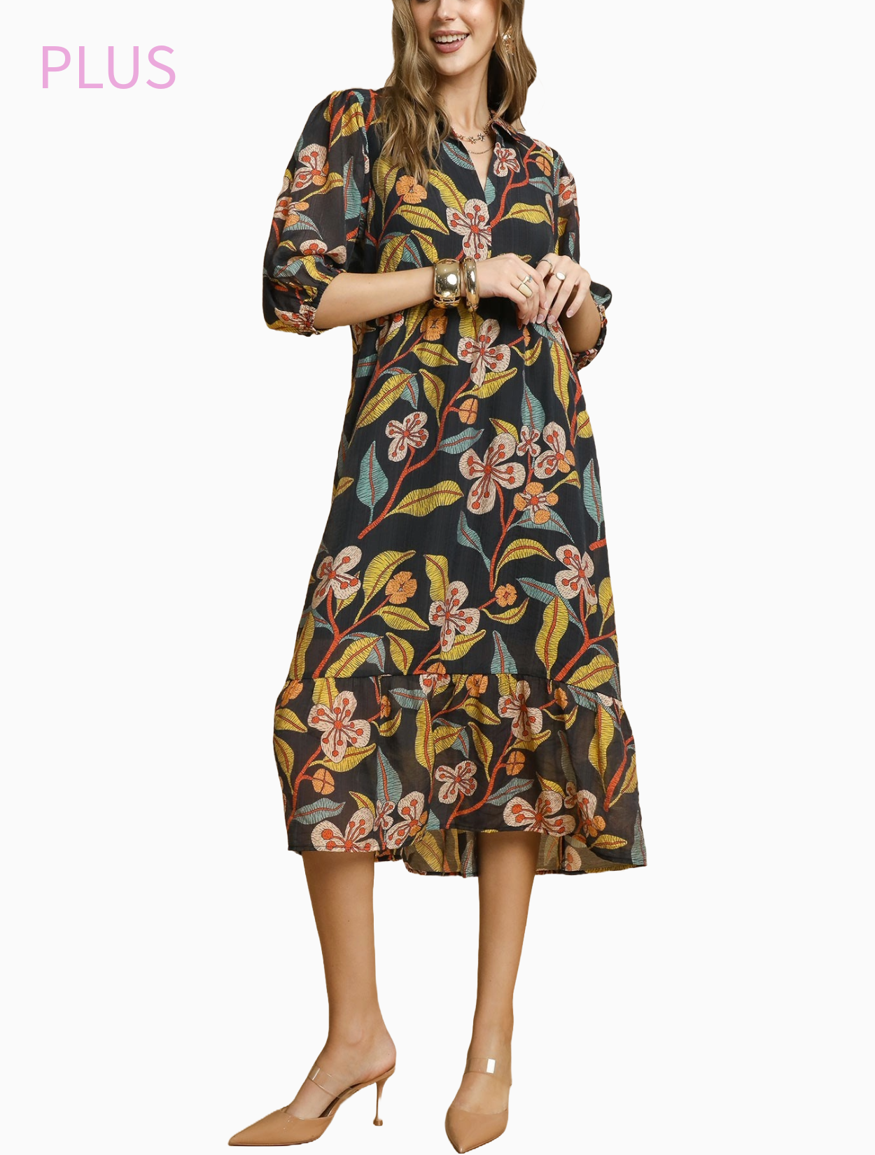 Leonie Midi Dress - Plus