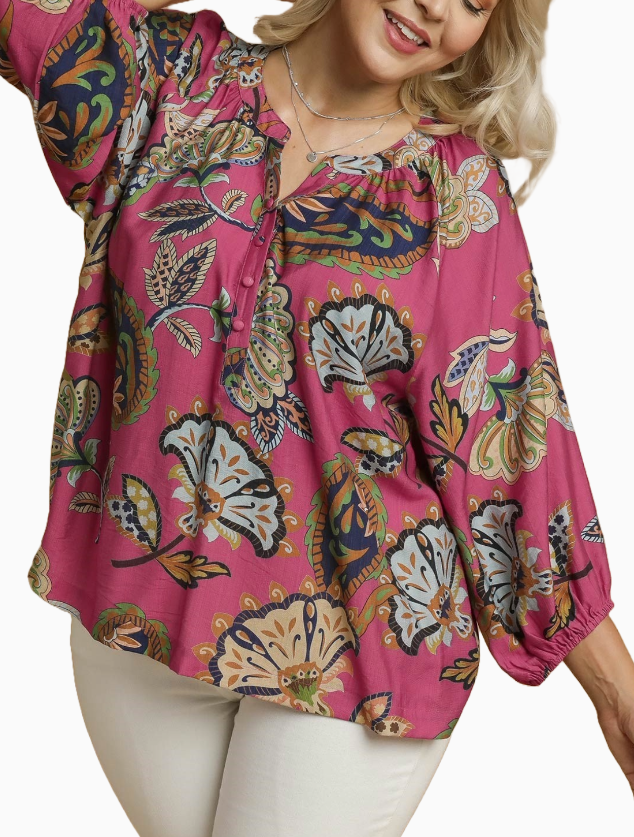 Isaline Floral Top - Plus