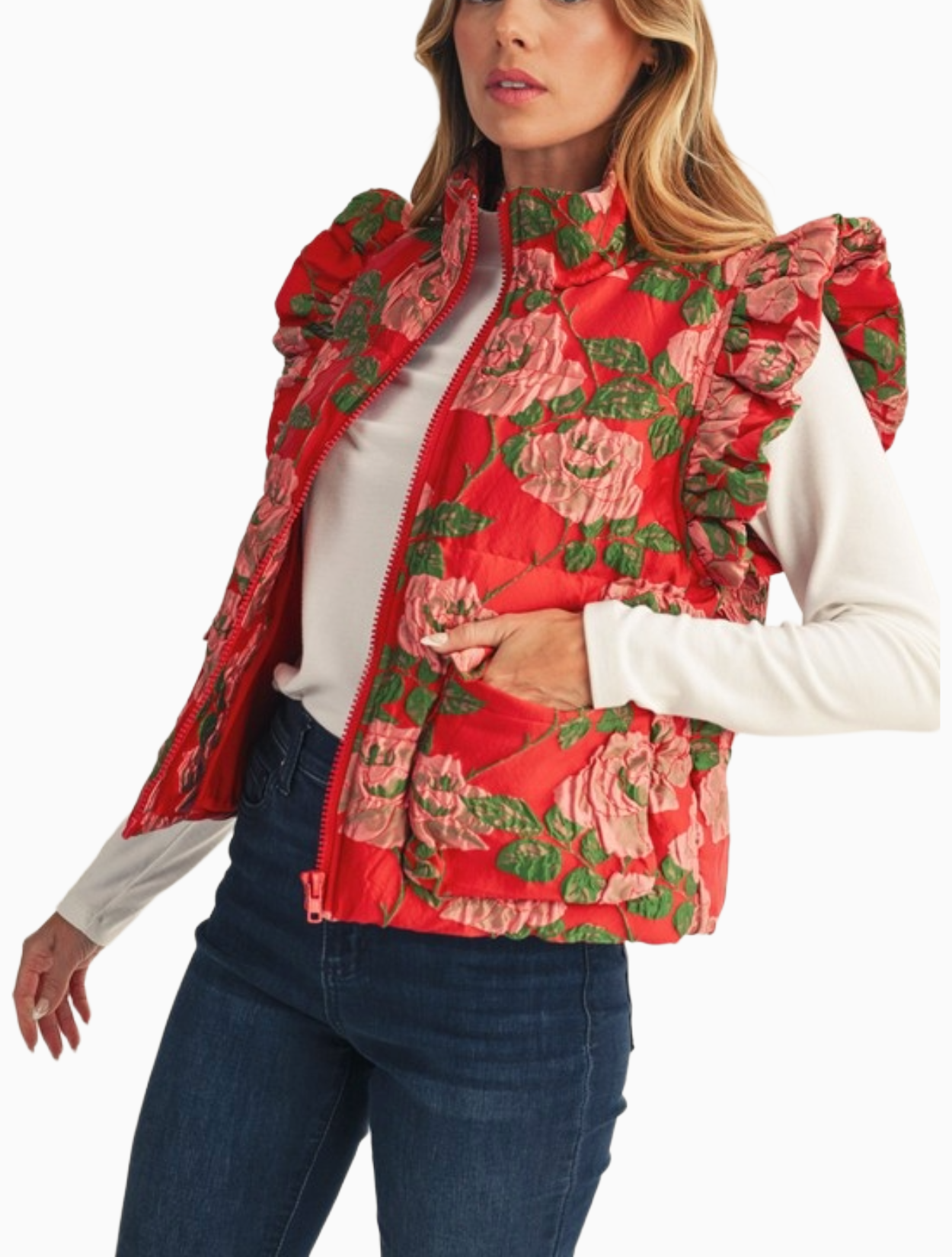 Bloomstruck Puffy Vest