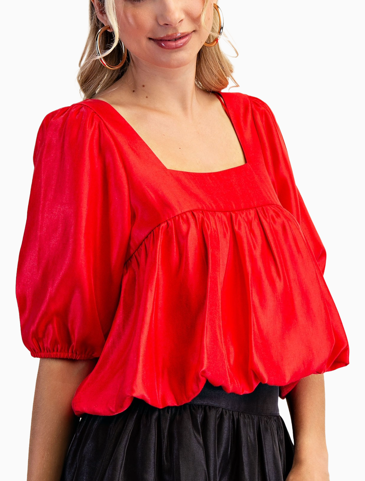Noa Bubble Crop Top