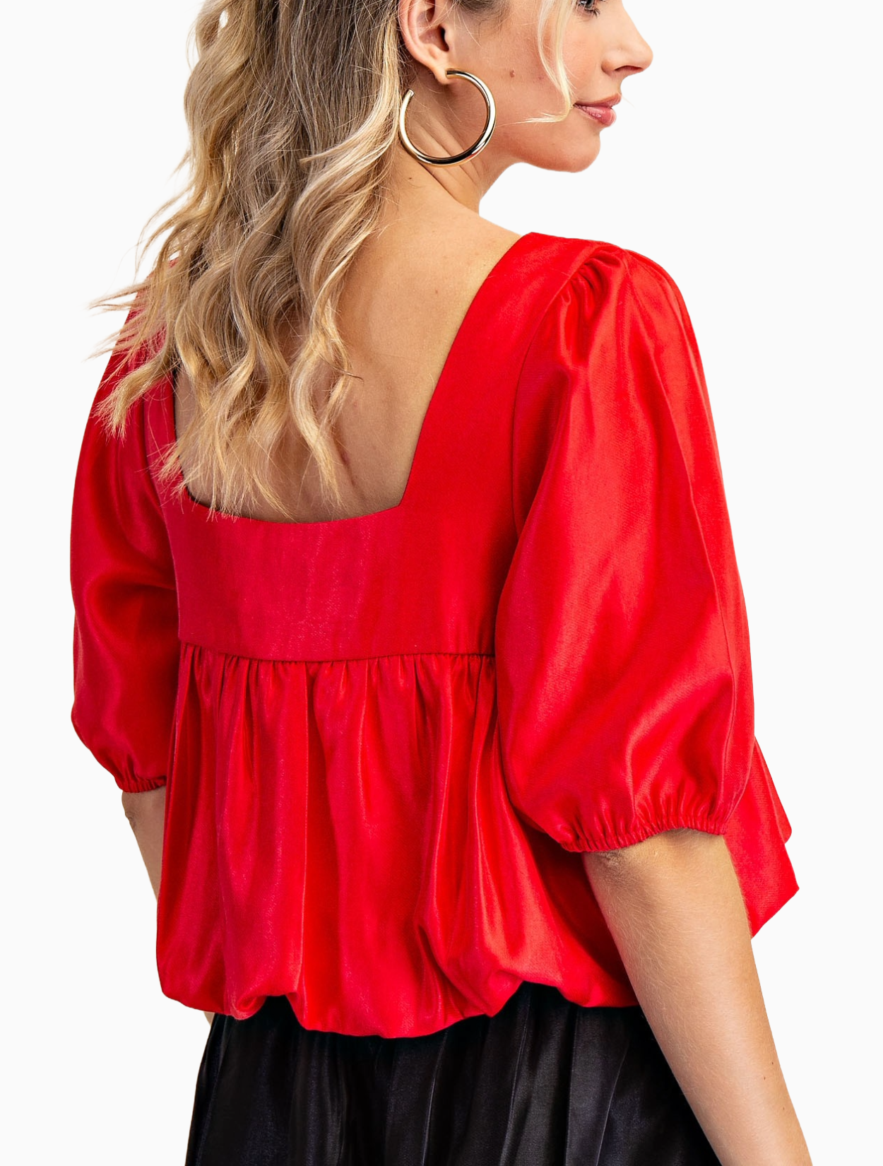 Noa Bubble Crop Top