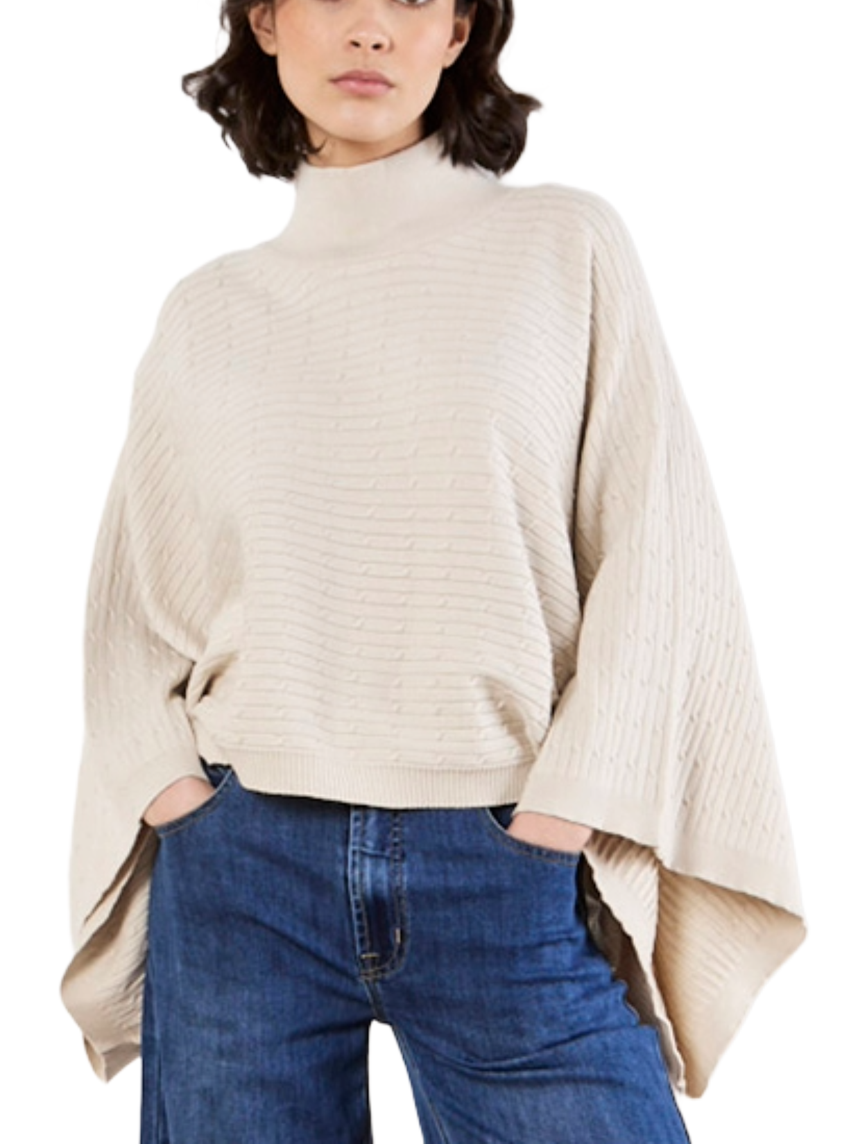 Cable Cape Jumper Sweater