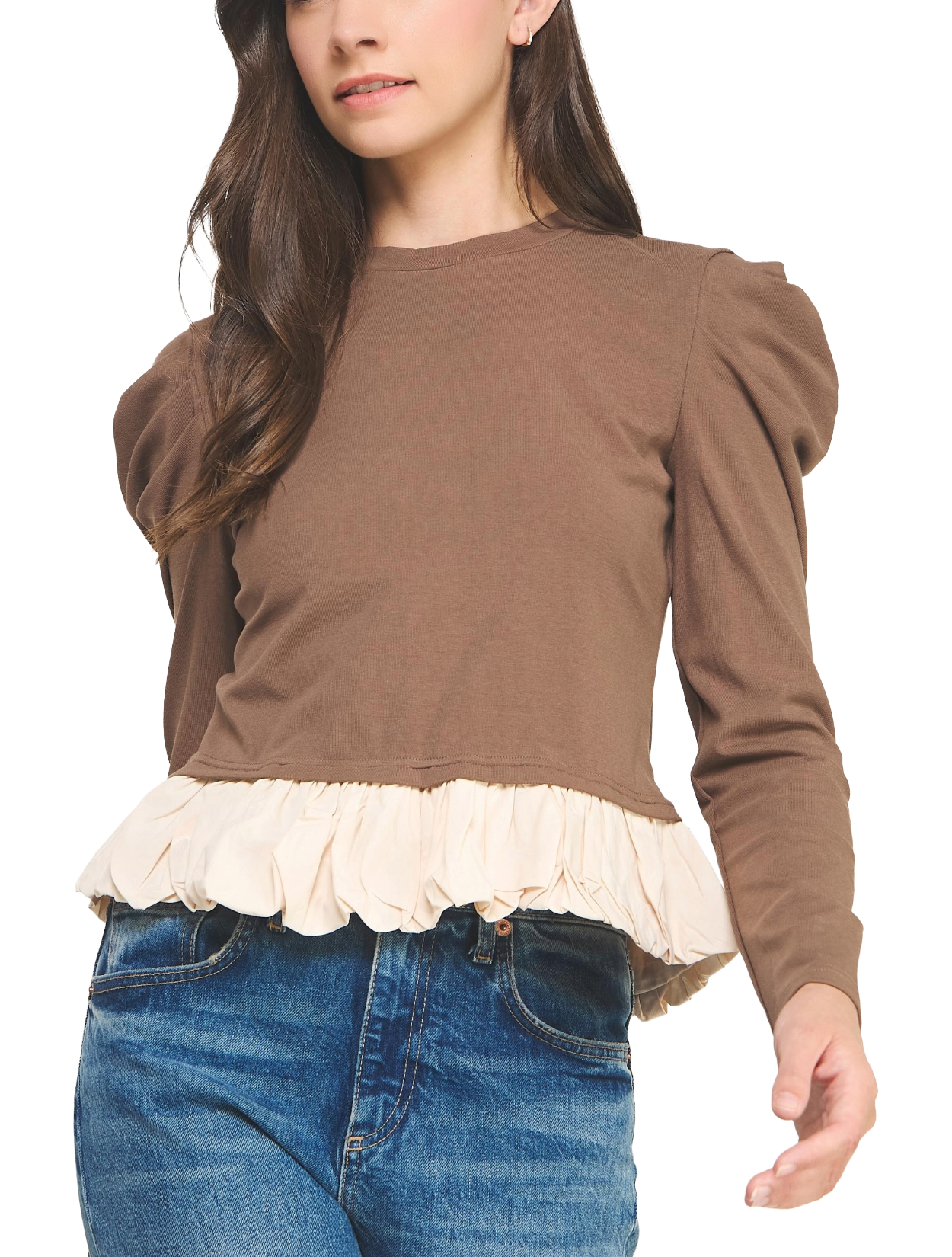 Serape Peplum Top