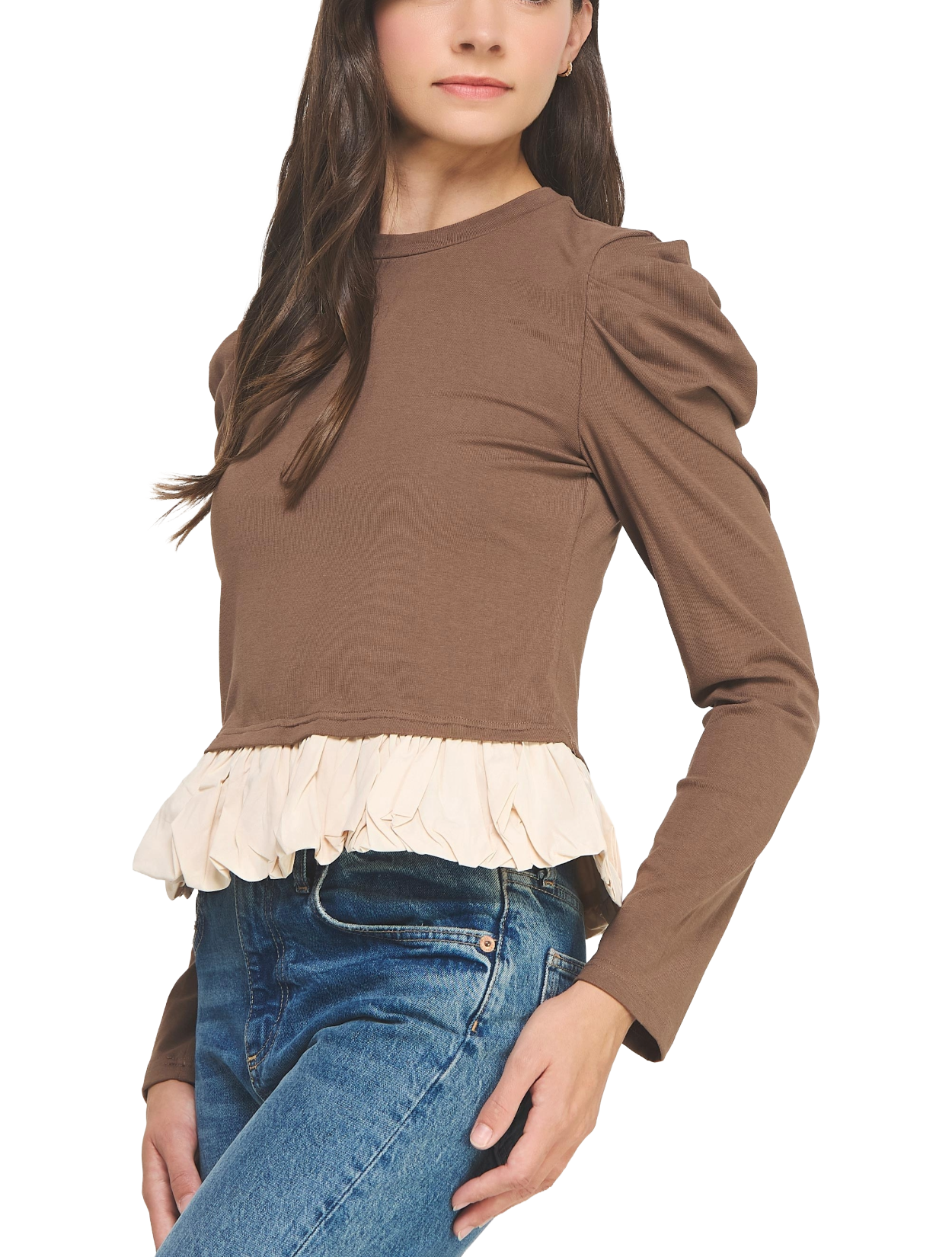 Serape Peplum Top