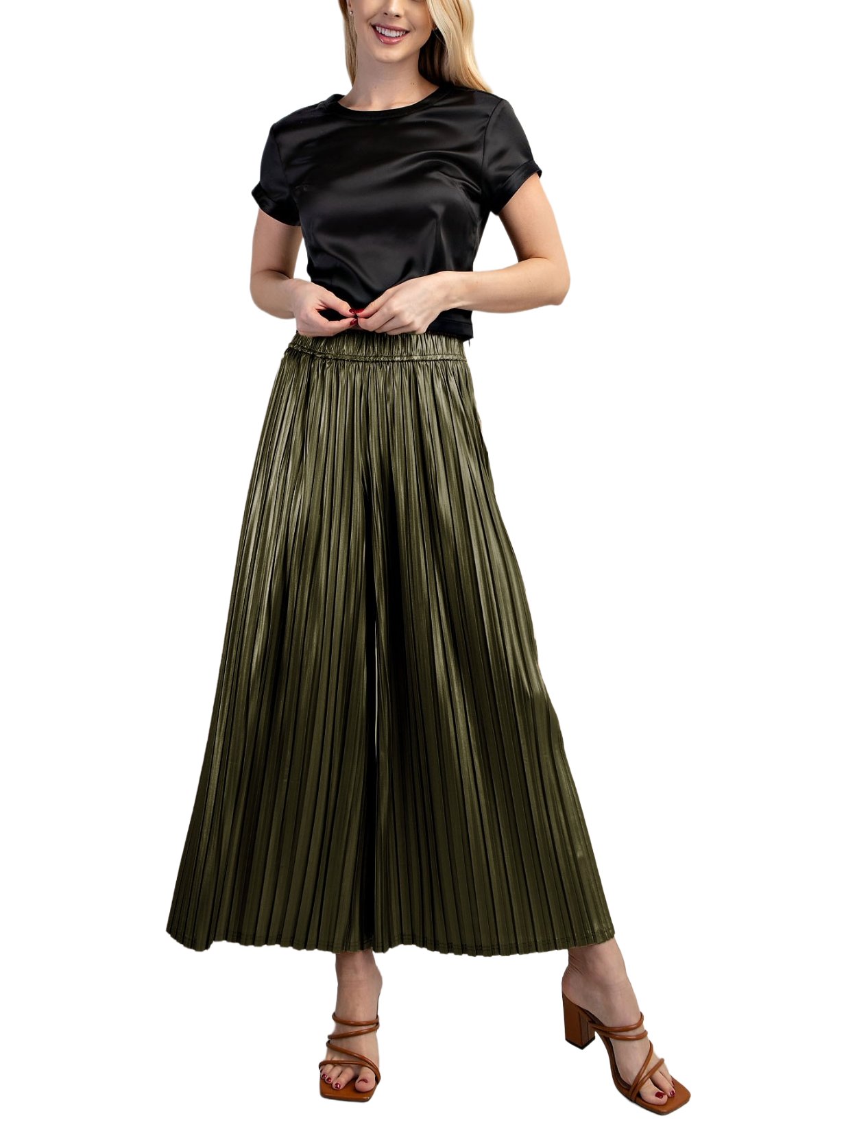 Culotte Metallic Pant