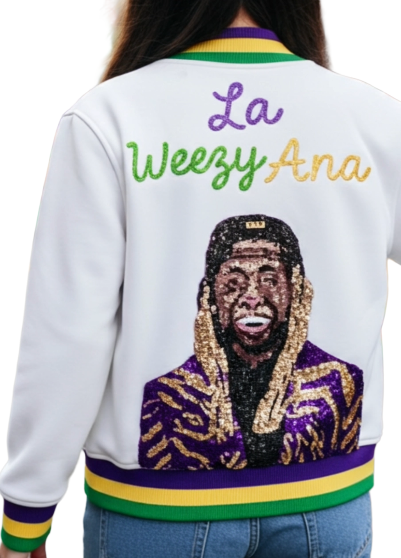Weezy Sequin Mardi Gras Jacket