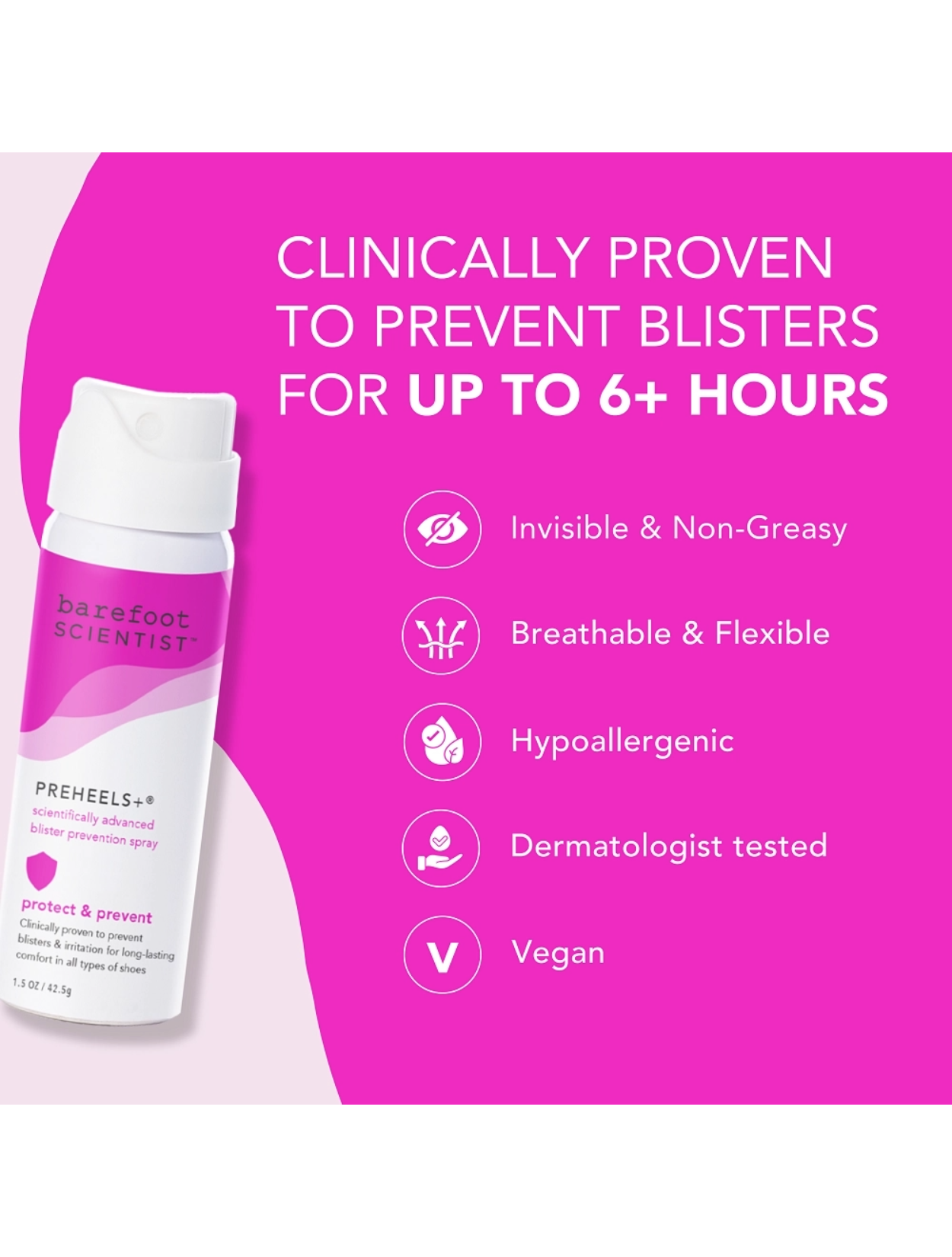 PreHeels+ Award Winning Blister Prevention Spray