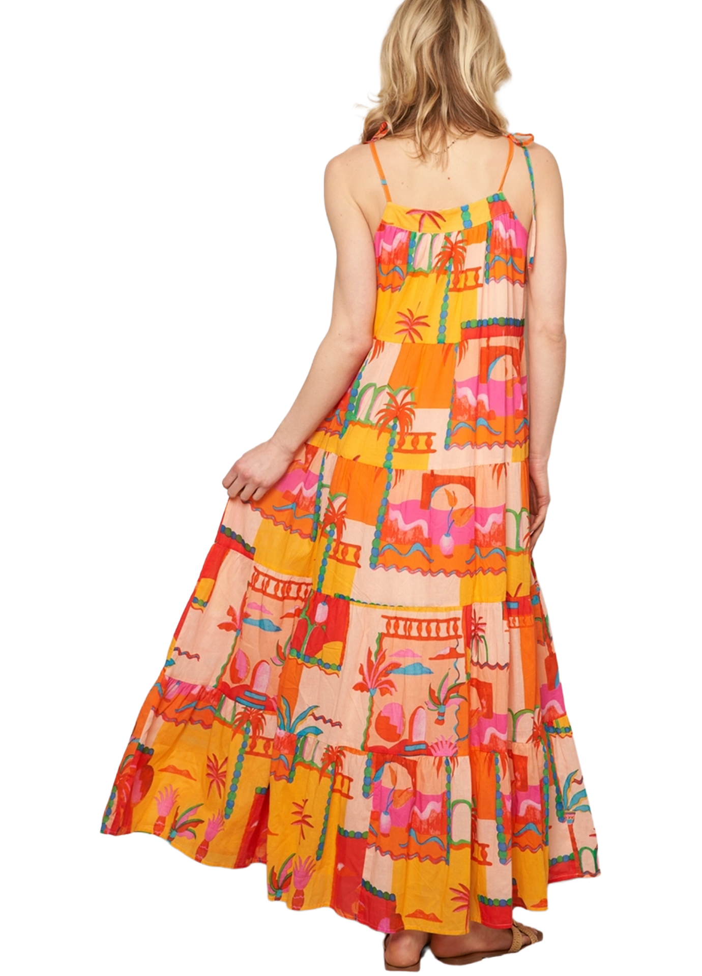 Aperol Maxi Dress