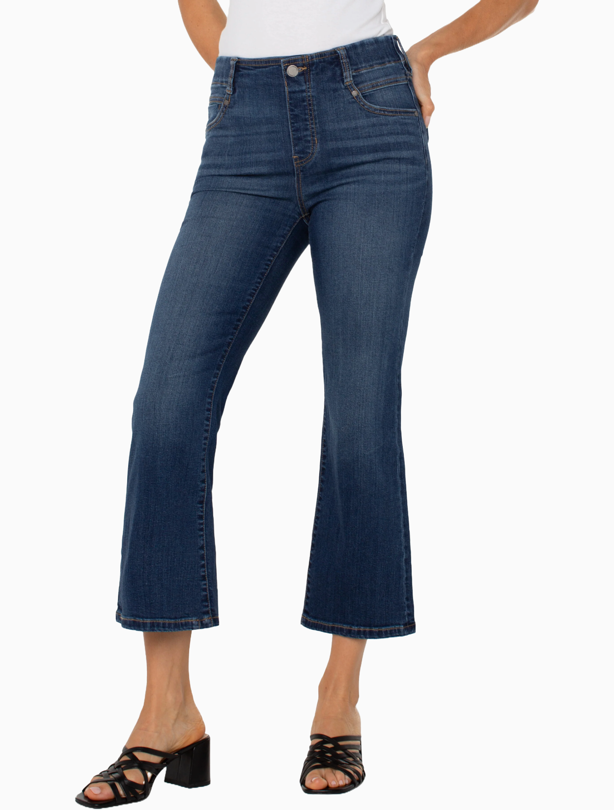 Gia Glider Bonelli Crop Flare Jean