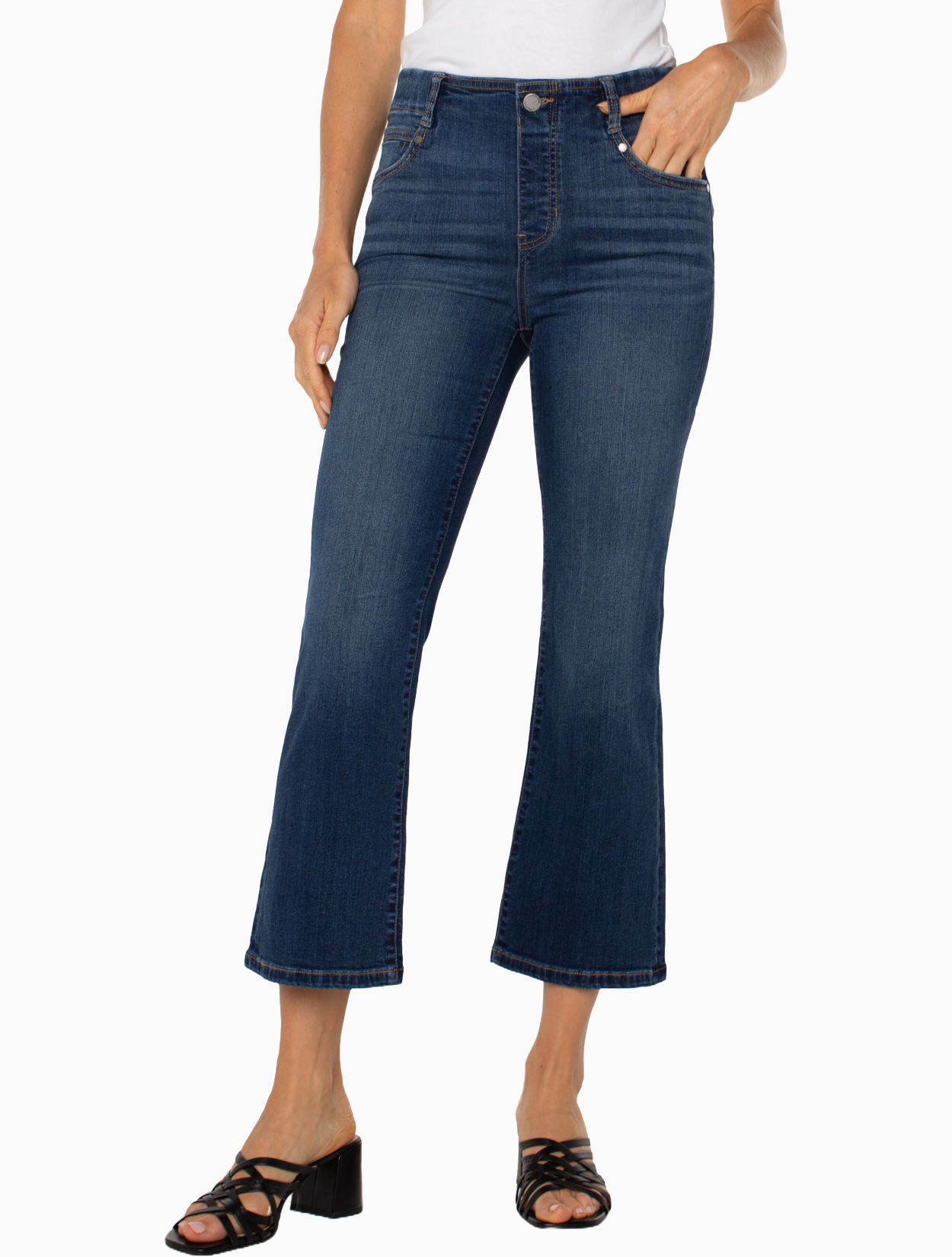 Gia Glider Bonelli Crop Flare Jean
