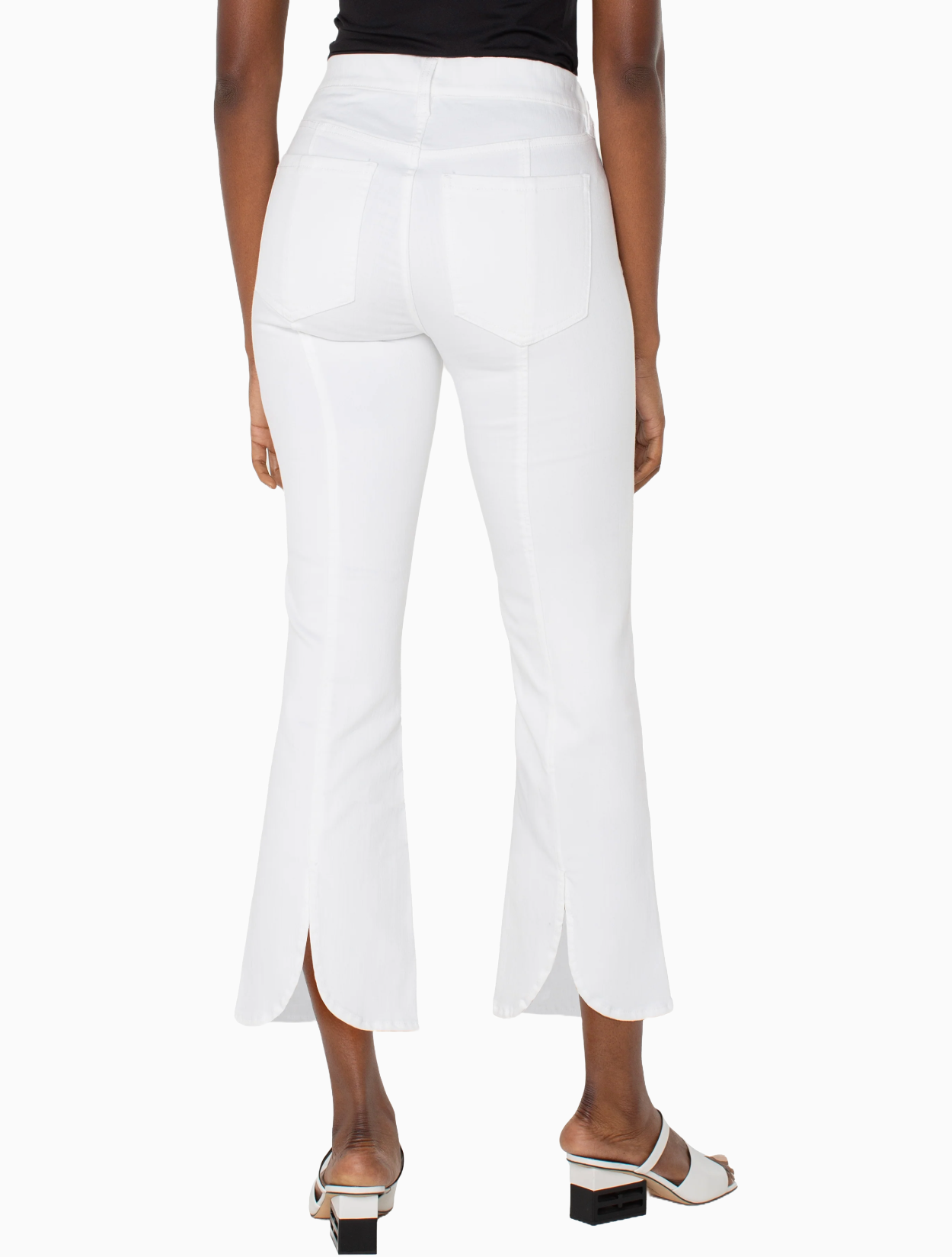 Gia Glider Tulip Back Crop Flare Jean