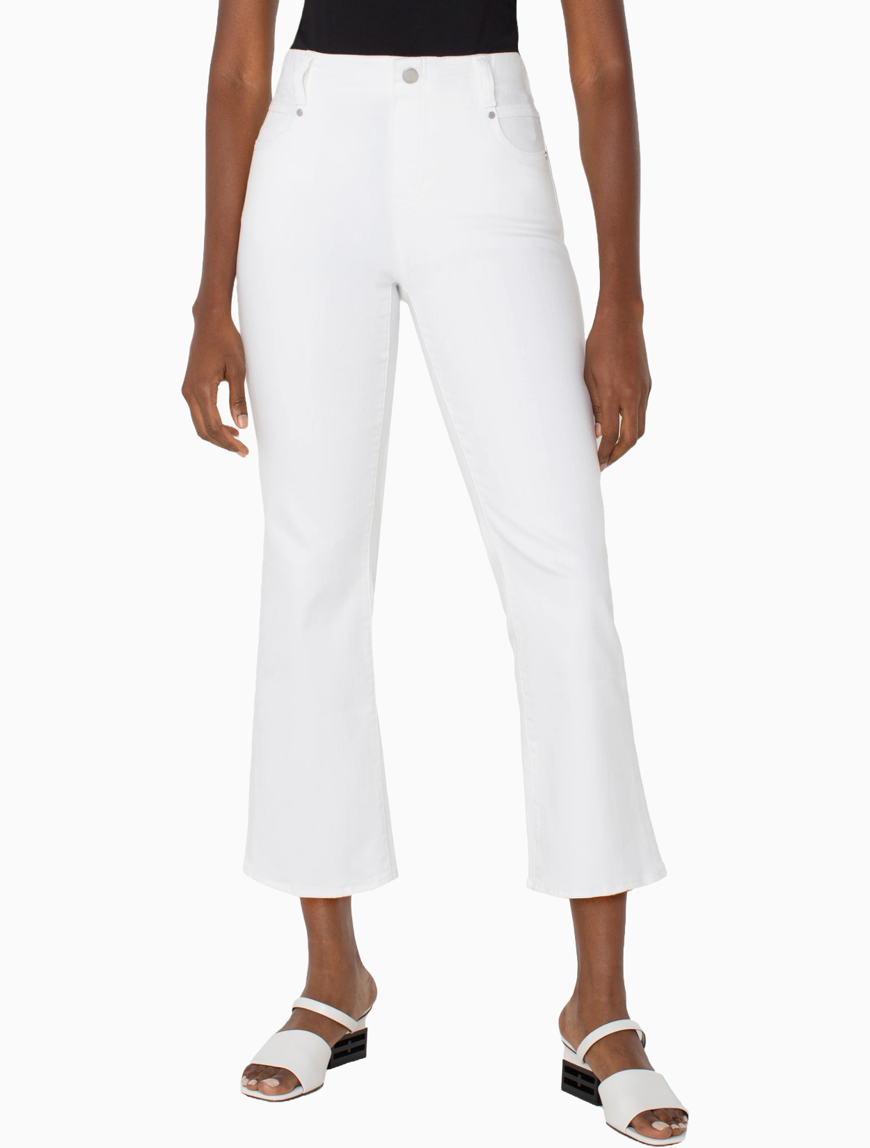 Gia Glider Tulip Back Crop Flare Jean