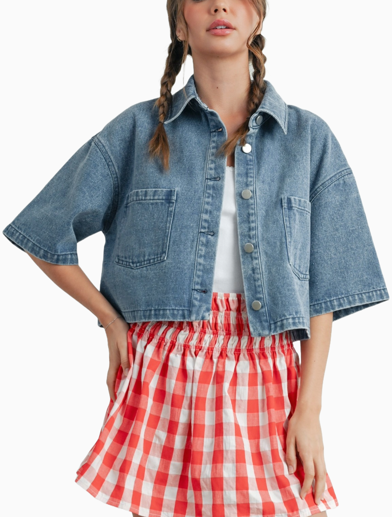 Hank Cropped Denim Jacket
