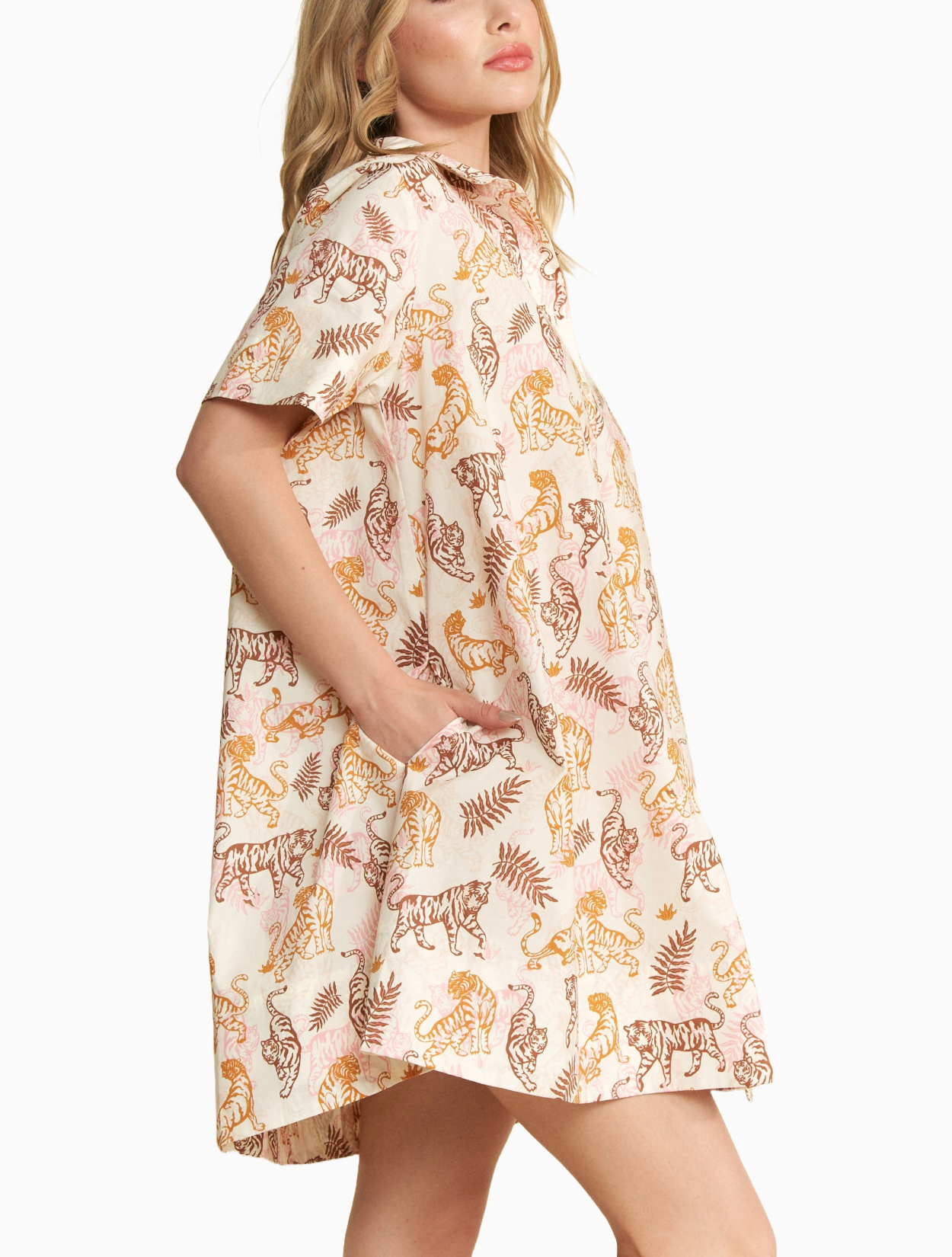 Tiger Safari Mini Dress