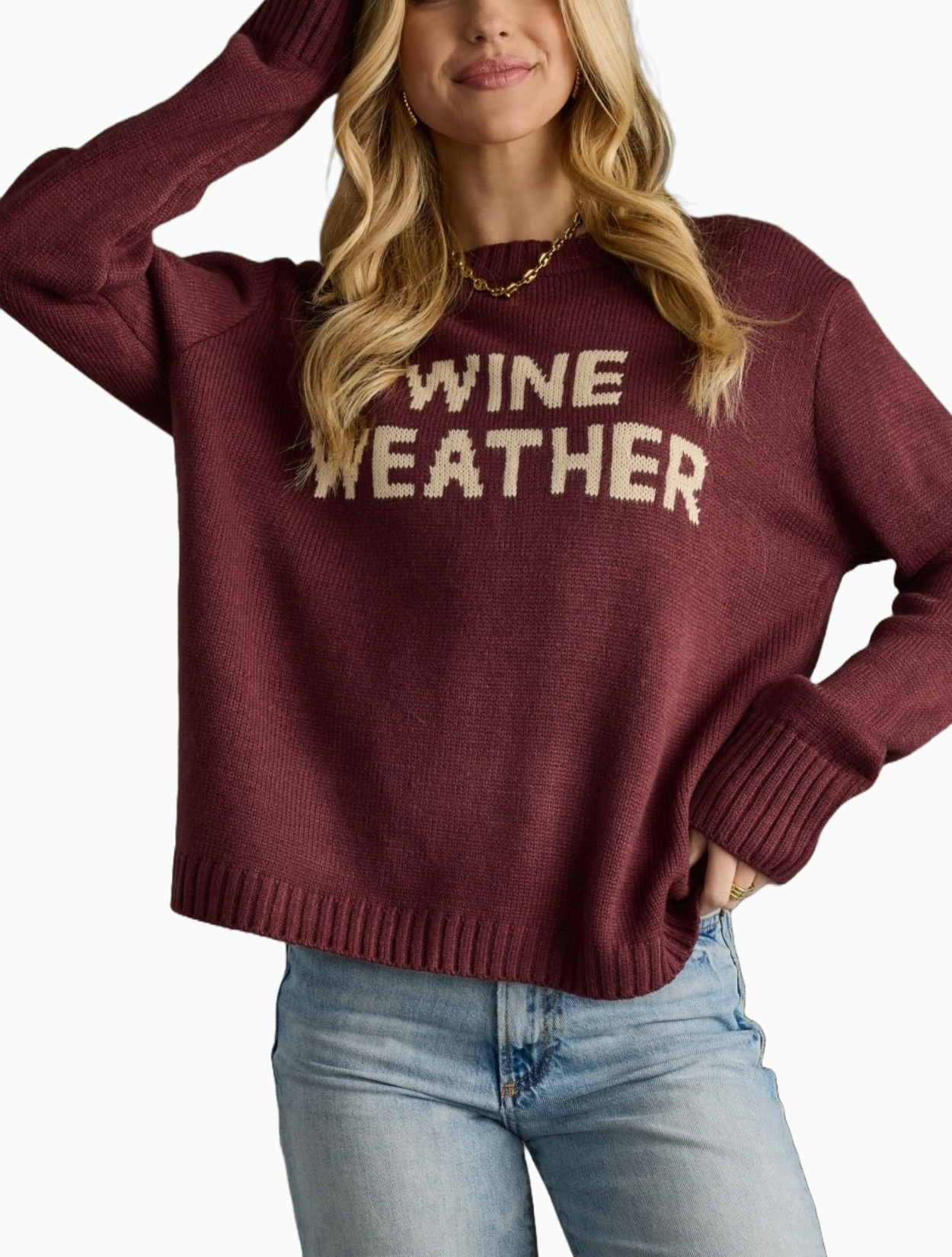"Wine Weather" Sweater