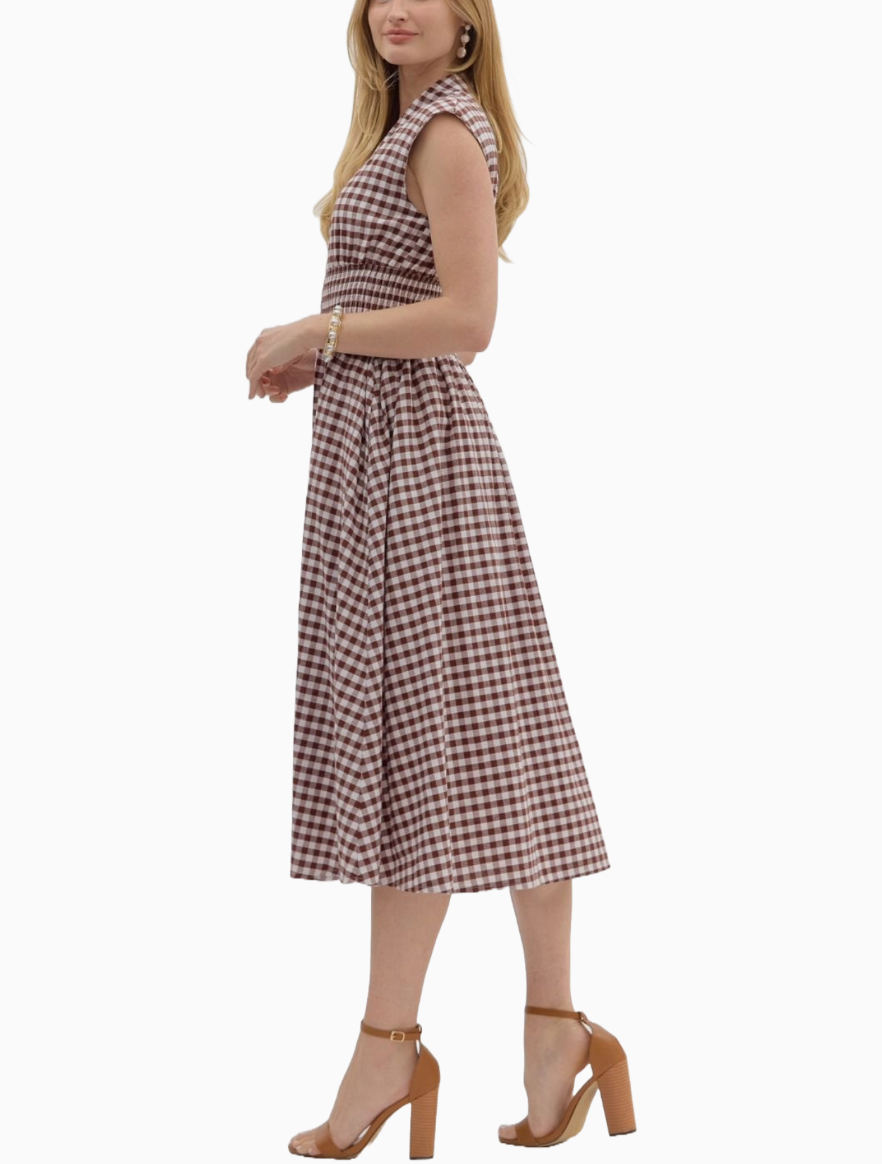 Cocoa Gingham Dress