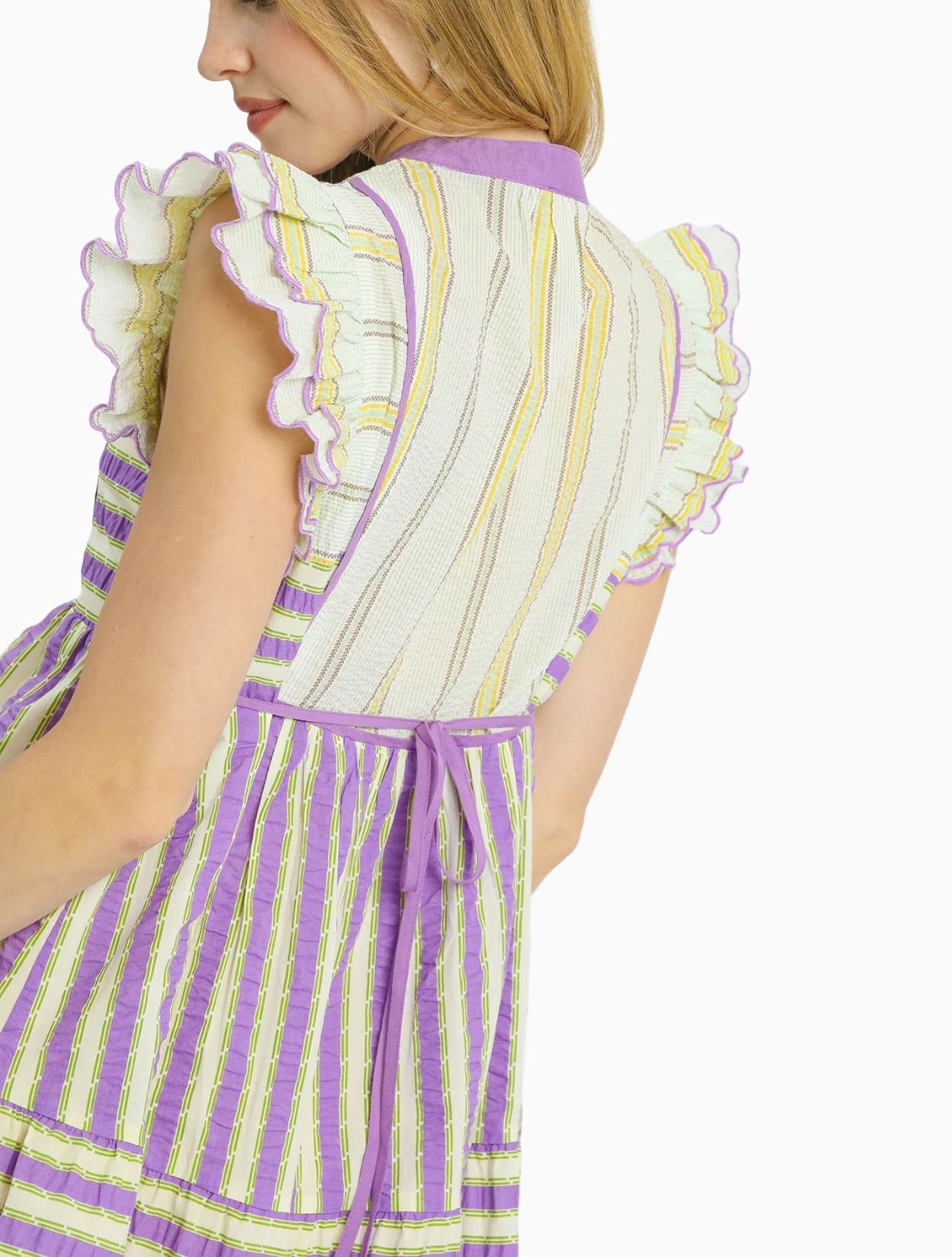 Viola Stripe Midi Dress