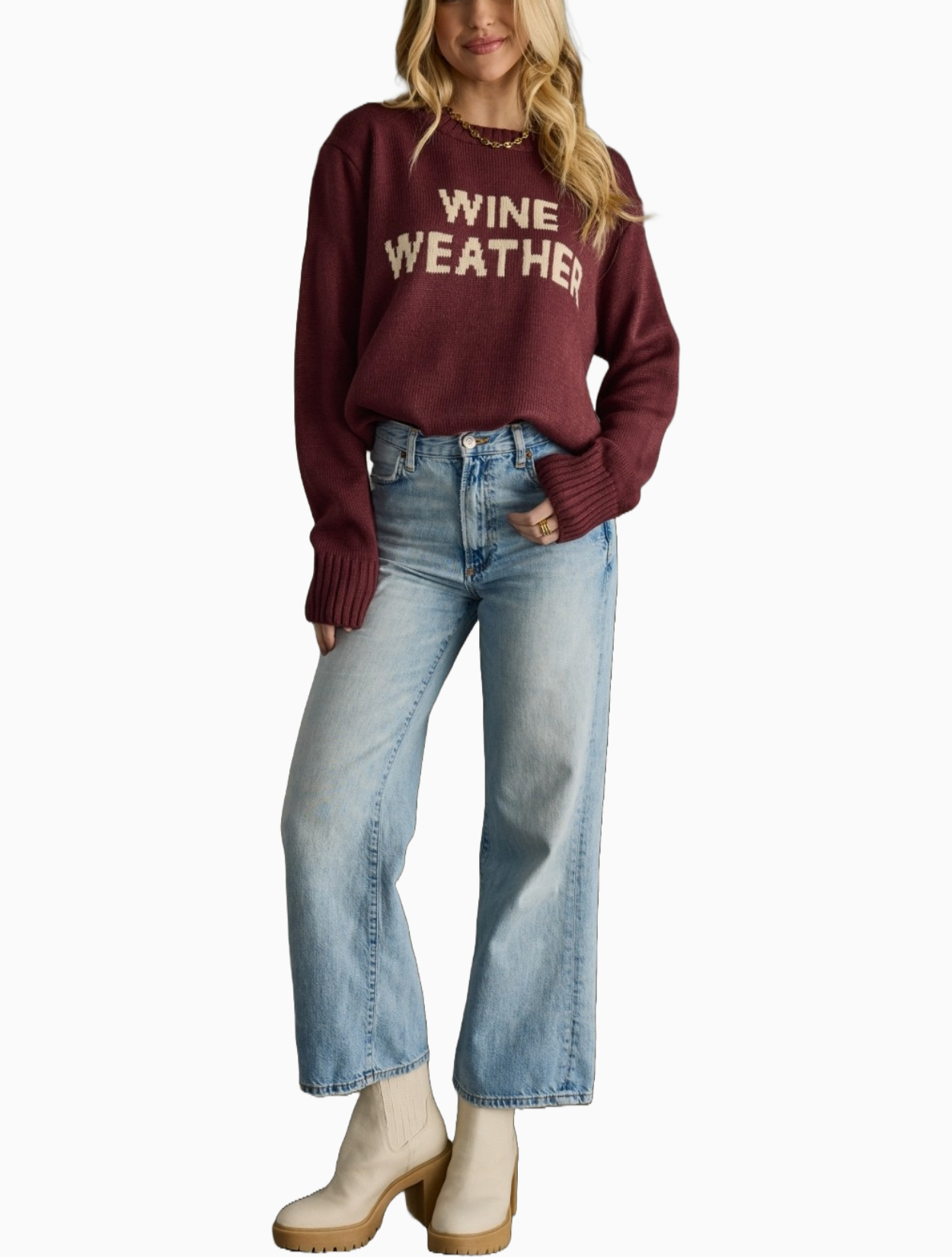 "Wine Weather" Sweater