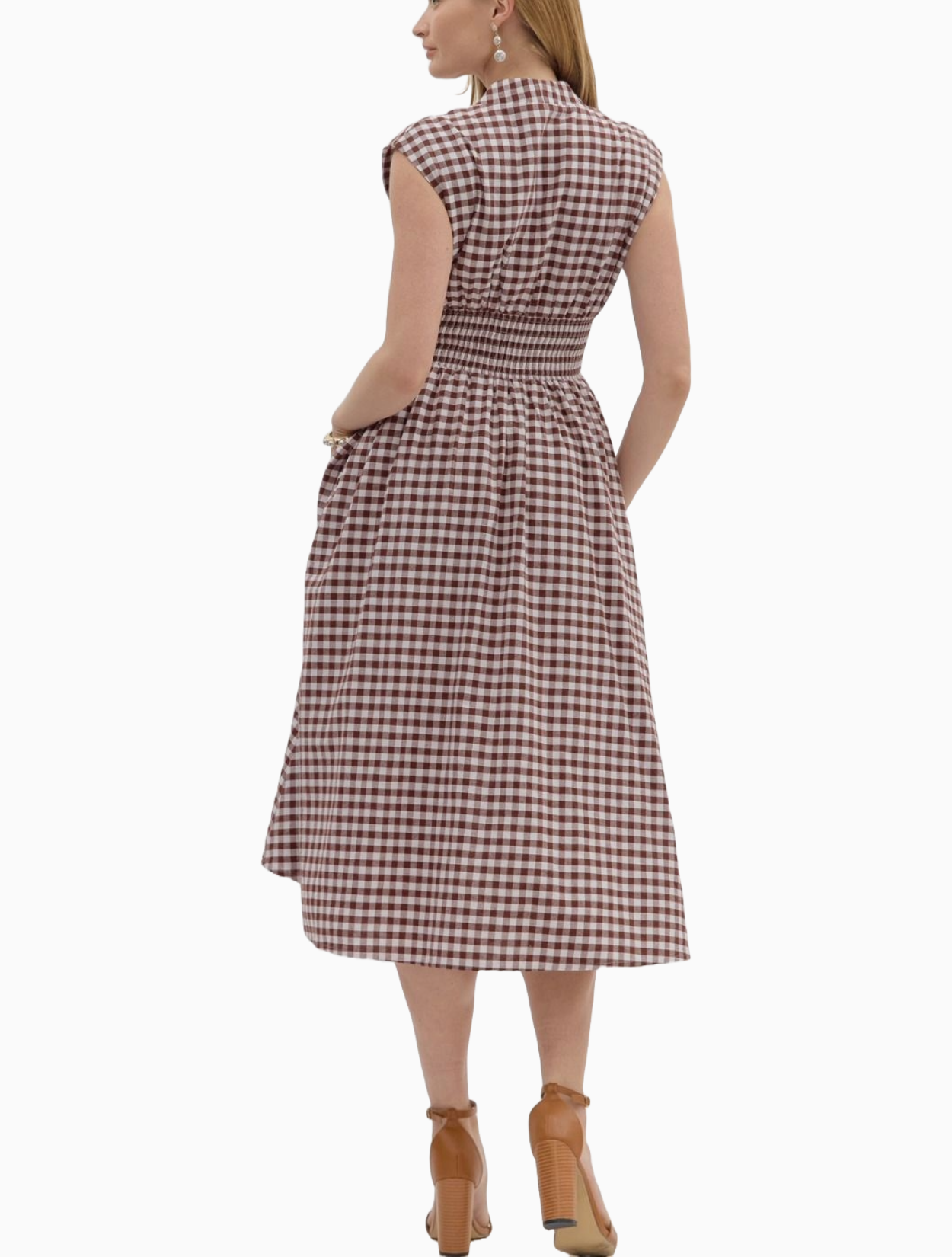 Cocoa Gingham Dress
