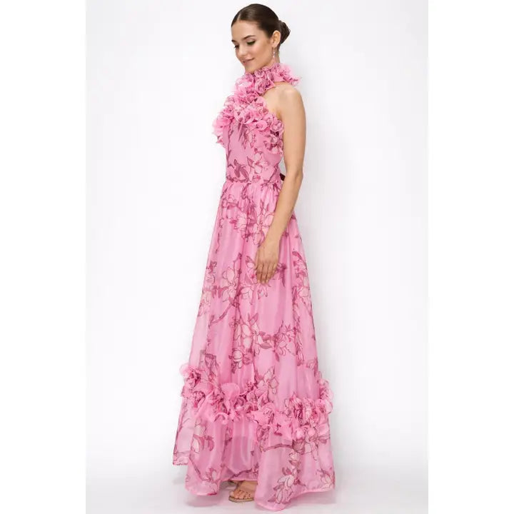 Wrenna Floral Halter Maxi