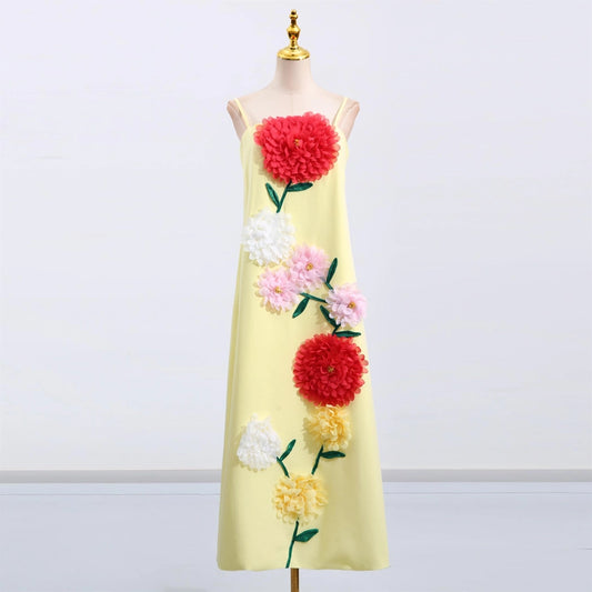 Pippa Jane 3D Floral Midi Dress