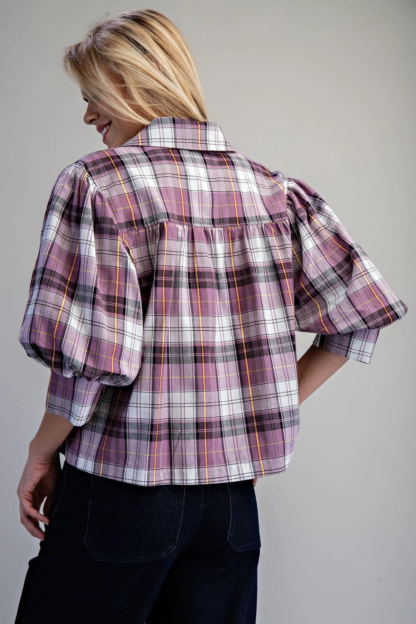 Tiger Plaid Top