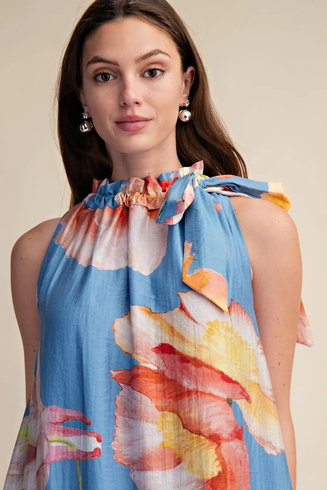Laney Blake Floral Midi Dress