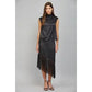 Orient Express Fringe Midi Skirt