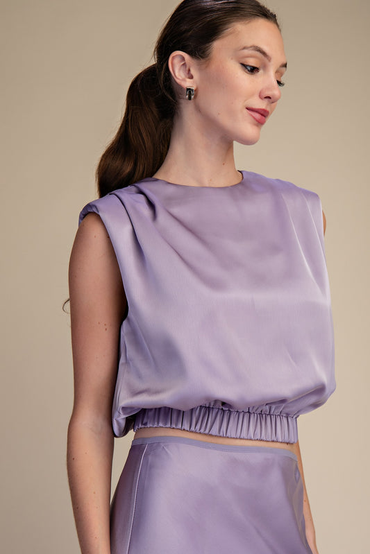 Lavender Love Satin Top