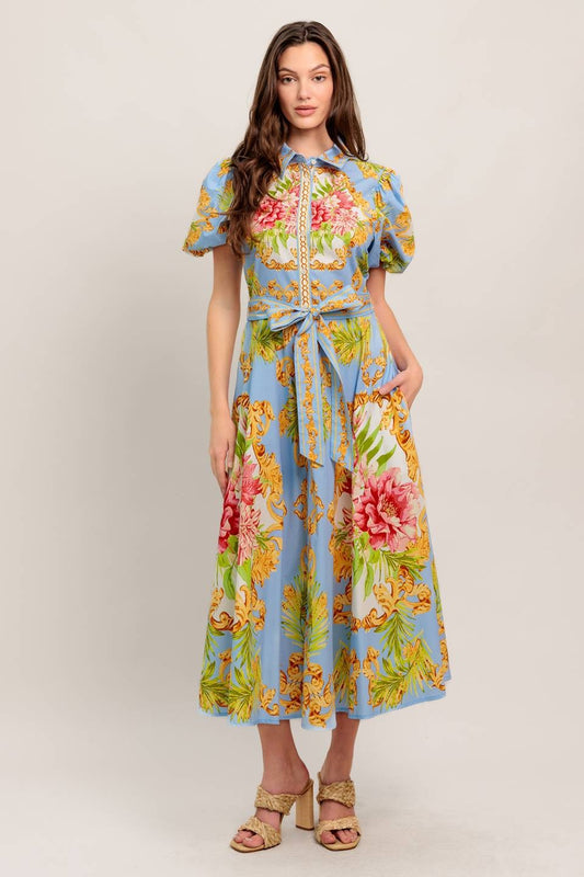 Lennox Floral Midi Dress