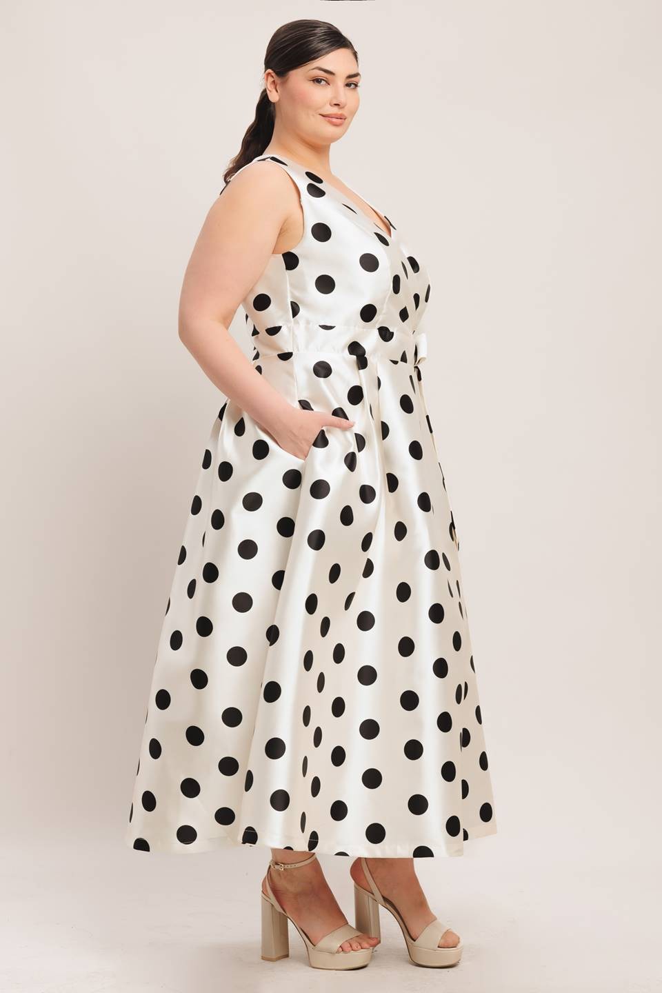 Betty Blythe Midi Dress-Plus