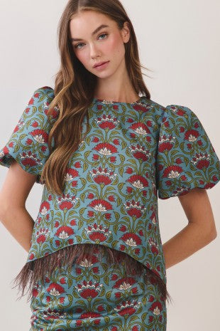 Feather Fanfare Top