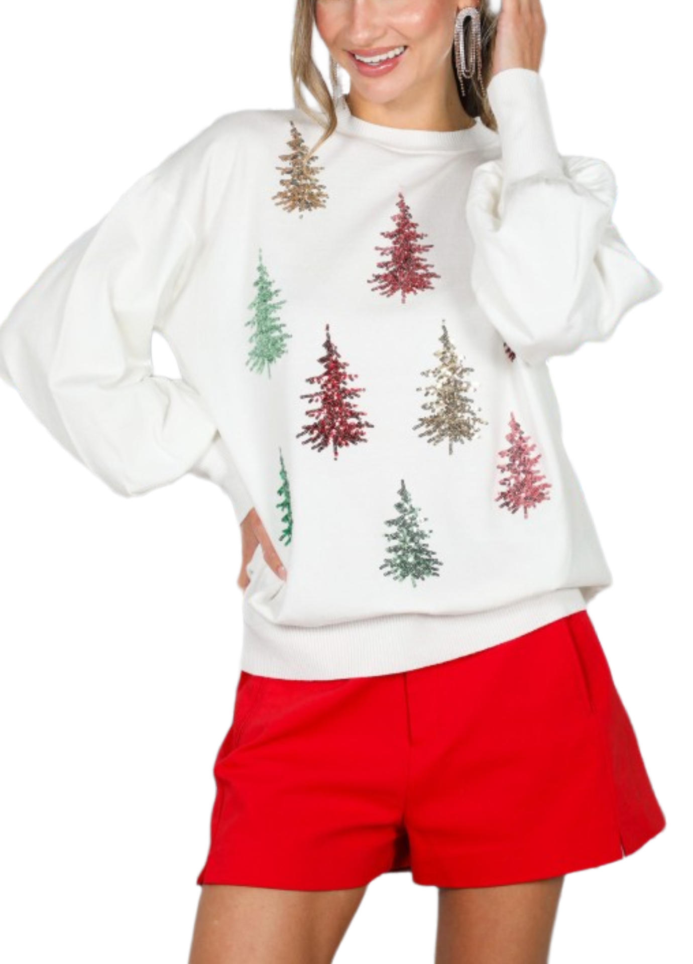 Sparkling Trees Holiday Sweater