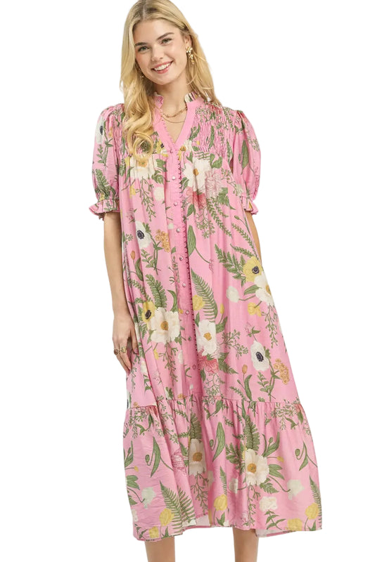 Kallie Ann Floral Midi Dress