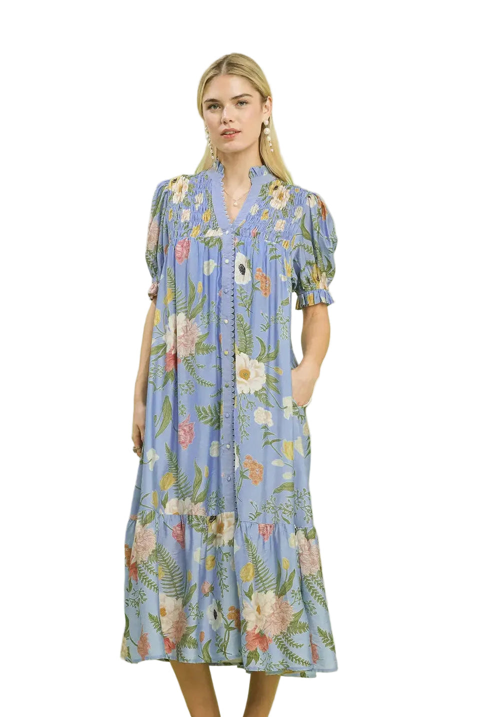 Kallie Ann Floral Midi Dress