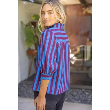 Sapphire Stripes Top