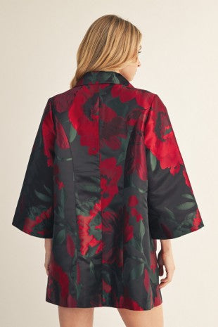 Dozen Roses Kimono Jacket