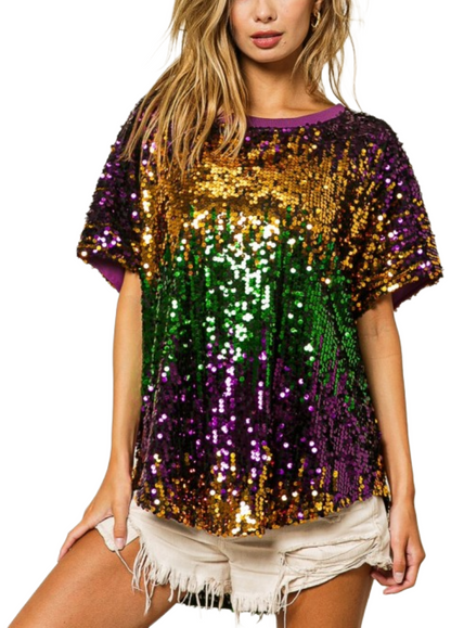 Sequin Carnivale Top